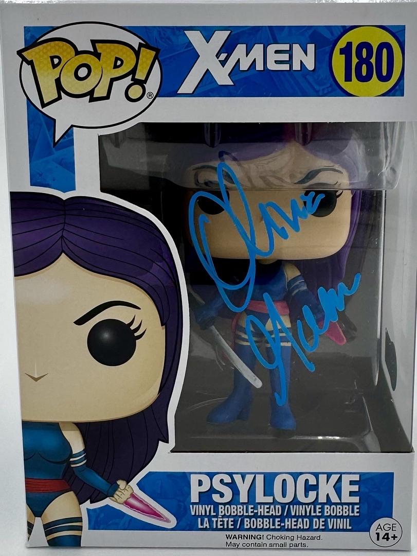 Olivia Munn Signed Funko Pop #180 Psylocke X-Men - Beckett COA